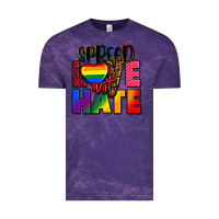 Cloud Purple spread love not hate Vintage Tee - FaDigitalArtStudio
