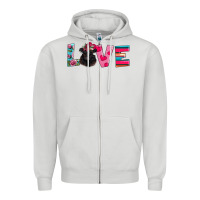 Dove Grey belted galloway Zipper Hoodie - AdoDesignShop