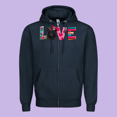 Belted Galloway Zipper Hoodie Designed By Adodesignshop
