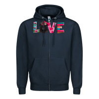 Navy belted galloway Zipper Hoodie - AdoDesignShop