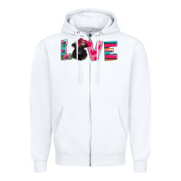 White belted galloway Zipper Hoodie - AdoDesignShop