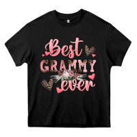 Black best grammy ever mother's day Heavy Core Tee - CowGirlArtShop