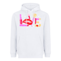 White makeup artist t  shirt makeup artist love cosmetician fashion t  shirt Heavyweight Hoodie - linhVisuals