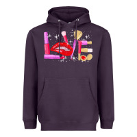 Plum makeup artist t  shirt makeup artist love cosmetician fashion t  shirt Heavyweight Hoodie - linhVisuals
