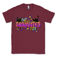 Burgundy just graduated 2024 Classic Tee - CowGirlArtShop