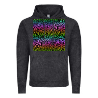 Vintage Black neon glitter safari seamless pattern Vintage Hoodie - BundleAndBundleShop