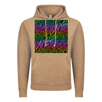 Vintage Coffee neon glitter safari seamless pattern Vintage Hoodie - BundleAndBundleShop