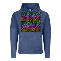 Vintage Denim neon glitter safari seamless pattern Vintage Hoodie - BundleAndBundleShop