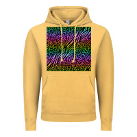 Vintage Mustard neon glitter safari seamless pattern Vintage Hoodie - BundleAndBundleShop
