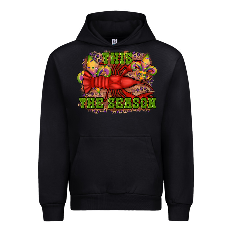 Mardi Gras This The Season Crawfish Fleur De Lis Urban Hoodie by RanaPortraitStore | Teevron