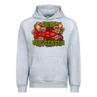 Heather Grey mardi gras this the season crawfish fleur de lis Urban Hoodie - RanaPortraitStore