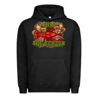 Pigment Black mardi gras this the season crawfish fleur de lis Urban Hoodie - RanaPortraitStore