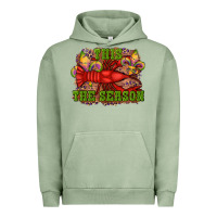 Pigment Oil Green mardi gras this the season crawfish fleur de lis Urban Hoodie - RanaPortraitStore
