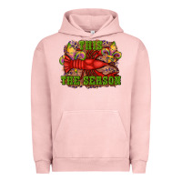 Pigment Salmon mardi gras this the season crawfish fleur de lis Urban Hoodie - RanaPortraitStore