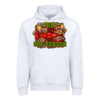 White mardi gras this the season crawfish fleur de lis Urban Hoodie - RanaPortraitStore