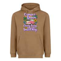 Toasted Coconut camp camping camper queen classy sassy and a bit smart assycamper camp Heavyweight Hoodie - linhVisuals