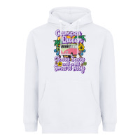 White camp camping camper queen classy sassy and a bit smart assycamper camp Heavyweight Hoodie - linhVisuals