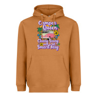 Meerkat camp camping camper queen classy sassy and a bit smart assycamper camp Heavyweight Hoodie - linhVisuals