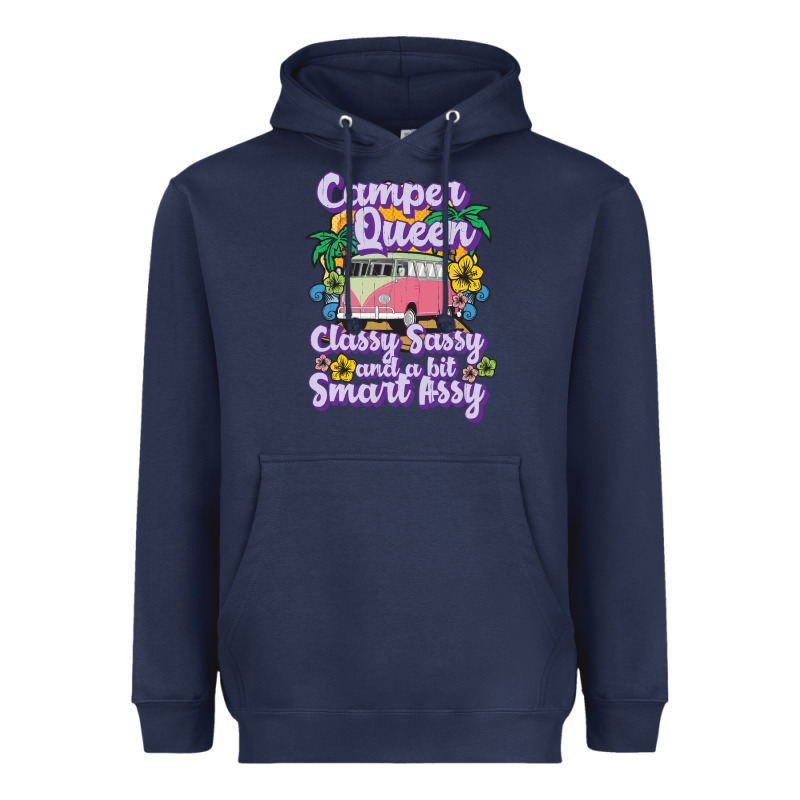 Camp Camping Camper Queen Classy Sassy And A Bit Smart Assycamper Camp Heavyweight Hoodie by linhVisuals | Teevron