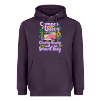 Plum camp camping camper queen classy sassy and a bit smart assycamper camp Heavyweight Hoodie - linhVisuals