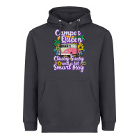 Smoke camp camping camper queen classy sassy and a bit smart assycamper camp Heavyweight Hoodie - linhVisuals