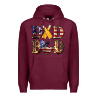 Burgundy American Dad Bod Premium Hoodie - LillyAllenDesigns