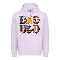 Lilac American Dad Bod Premium Hoodie - LillyAllenDesigns