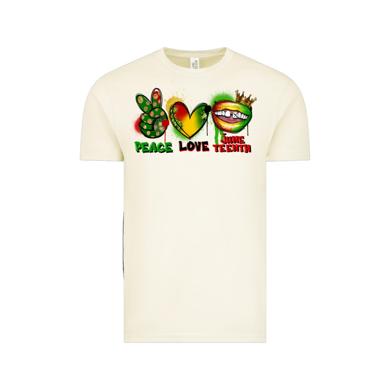 Peace Love Juneteenth Vintage Tee by FaDigitalArtStudio | Teevron