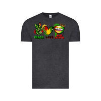 Vintage Black Peace love Juneteenth Vintage Tee - FaDigitalArtStudio