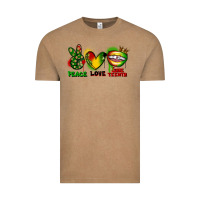 Vintage Coffee Peace love Juneteenth Vintage Tee - FaDigitalArtStudio