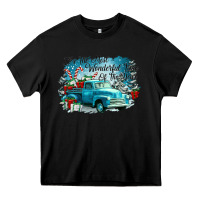 Black its the wonderful time of the year truck Heavy Core Tee - CowGirlArtShop