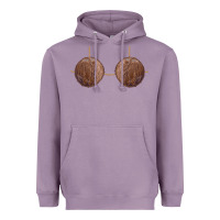 Lavender coconut bra easy adult halloween tiki party costume t shirt Heavyweight Hoodie - linhVisuals