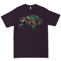 Plum cowhide bison Premium Tee - RanaPortraitStore