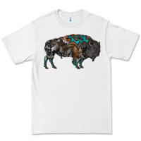 White cowhide bison Premium Tee - RanaPortraitStore