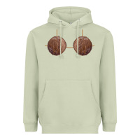 Matcha coconut bra easy adult halloween tiki party costume t shirt Heavyweight Hoodie - linhVisuals