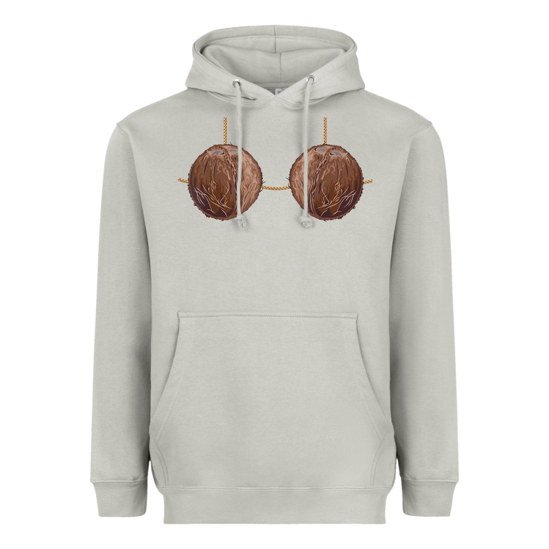 Coconut Bra Easy Adult Halloween Tiki Party Costume T Shirt Heavyweight Hoodie by linhVisuals | Teevron