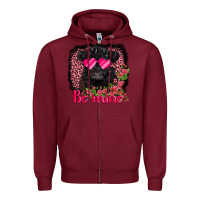 Burgundy be mine belted galloway Zipper Hoodie - AdoDesignShop