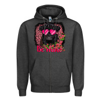 Charcoal Heather be mine belted galloway Zipper Hoodie - AdoDesignShop