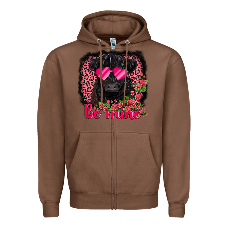 Be Mine Belted Galloway Zipper Hoodie by AdoDesignShop | Teevron
