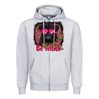 Heather Grey be mine belted galloway Zipper Hoodie - AdoDesignShop