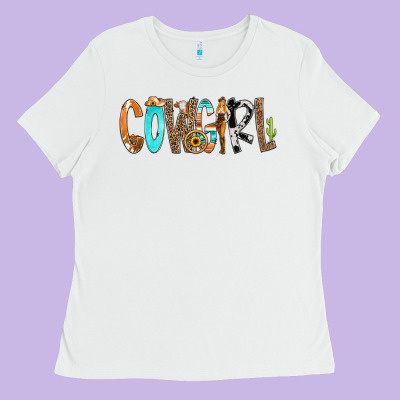 Cowgirl Min Ladies Tee Designed By Cowcowdesign