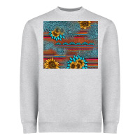Heather Grey sunflower gemstone serape tumbler Heavyweight Sweatshirt - AdoDesignShop