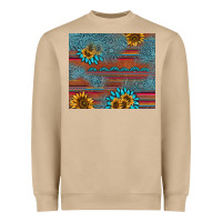 Mushroom sunflower gemstone serape tumbler Heavyweight Sweatshirt - AdoDesignShop