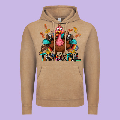 Thankful Vintage Hoodie Designed By Bundleandbundleshop