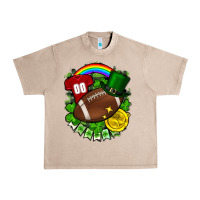 French Oak St. Patrick's Day American Football Urban Heavy Tee - FaDigitalArtStudio