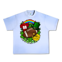 Grape Ice St. Patrick's Day American Football Urban Heavy Tee - FaDigitalArtStudio