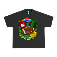 Pigment Black St. Patrick's Day American Football Urban Heavy Tee - FaDigitalArtStudio