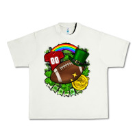Pistachio St. Patrick's Day American Football Urban Heavy Tee - FaDigitalArtStudio