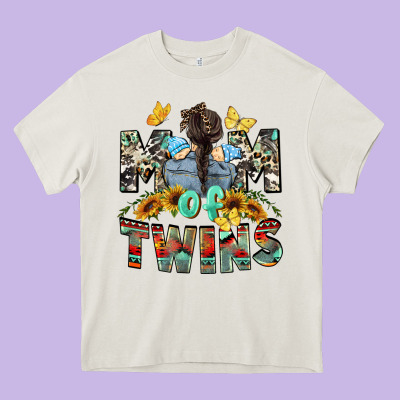 Mom Of Twins Boys Mother's Day Heavy Core Tee Designed By Cowgirlartshop