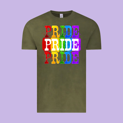 Pride Pride Pride Vintage Tee Designed By Fadigitalartstudio